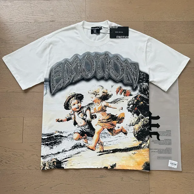 Mixed Emotion Graphic Print Oversized T-Shirt 3