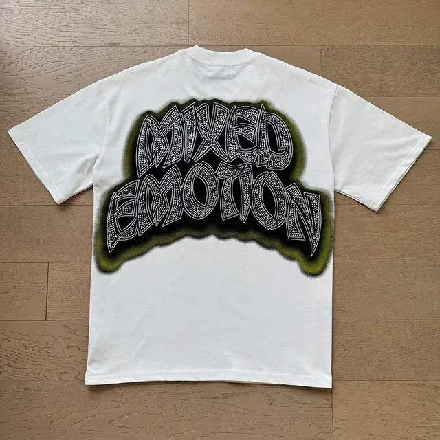 Mixed Emotion Graphic Print Oversized T-Shirt 4