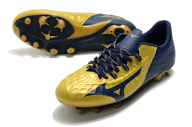 Mizuno Noir Rouge Low-Cut Upper Synthétique Texturé Forefoot Firm-Ground Chaussures de Soccer 4