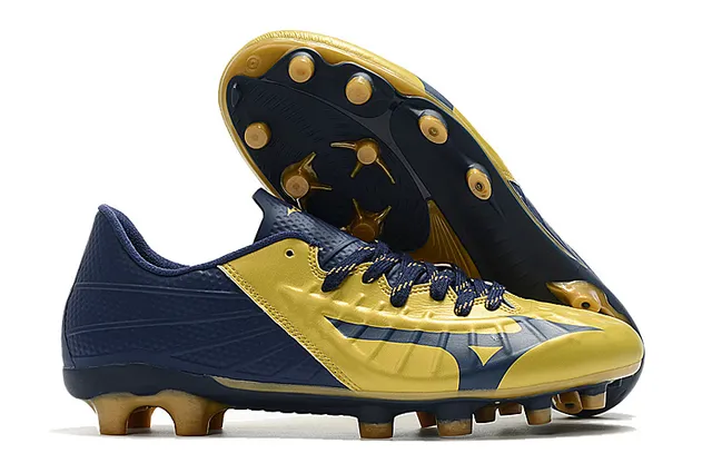 Mizuno Noir Rouge Low-Cut Upper Synthétique Texturé Forefoot Firm-Ground Chaussures de Soccer 6