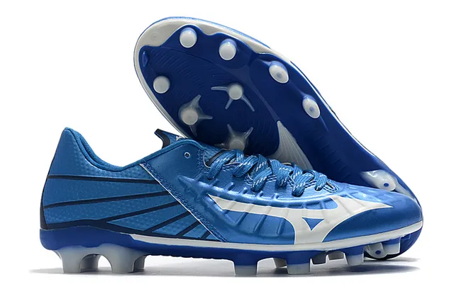 Mizuno Noir Rouge Low-Cut Upper Synthétique Texturé Forefoot Firm-Ground Chaussures de Soccer 13