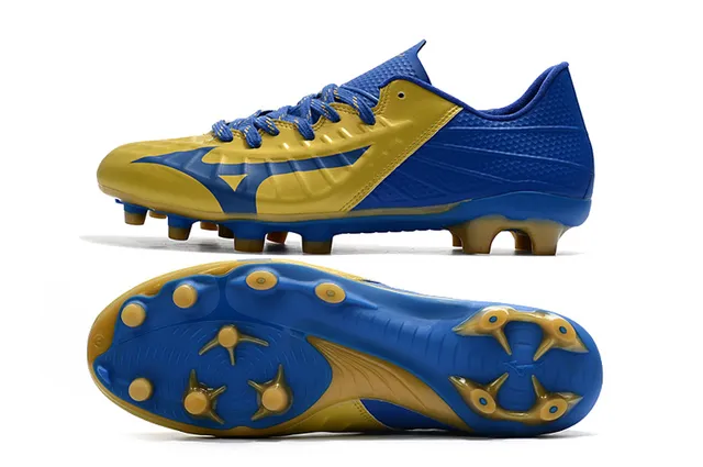 Mizuno Noir Rouge Low-Cut Upper Synthétique Texturé Forefoot Firm-Ground Chaussures de Soccer 21