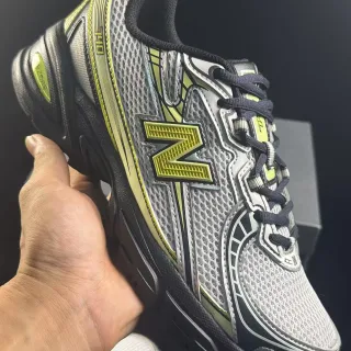 New Balance 1400 Gris Negro Malla Superior Cubiertas Sintéticas Zapatos para correr
