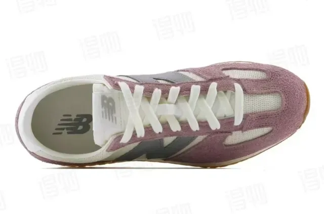 New Balance 327 Chaussures Lifestyle en daim et mesh couleur rose poudrée 4