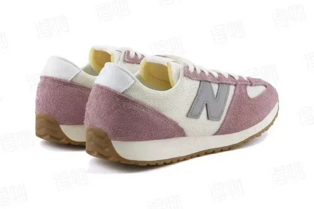 New Balance 327 Chaussures Lifestyle en daim et mesh couleur rose poudrée 5