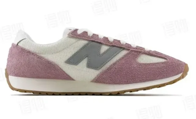 New Balance 327 Chaussures Lifestyle en daim et mesh couleur rose poudrée 7