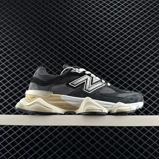 New Balance 9060 Black Beige Chunky Sneakers