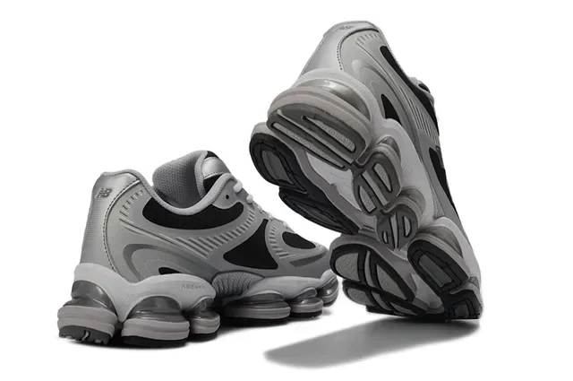 New Balance 9060 رمادي وأسود حذاء رياضي نمط حياة 2