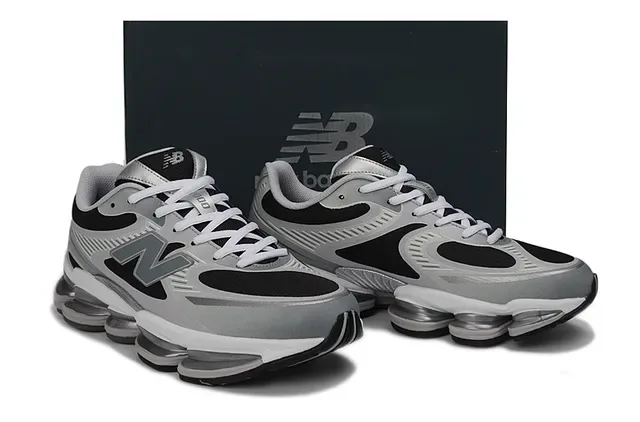 New Balance 9060 رمادي وأسود حذاء رياضي نمط حياة 5