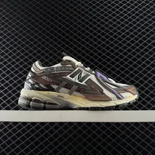 New Balance 906A Beige Brown Purple Lifestyle Sneakers