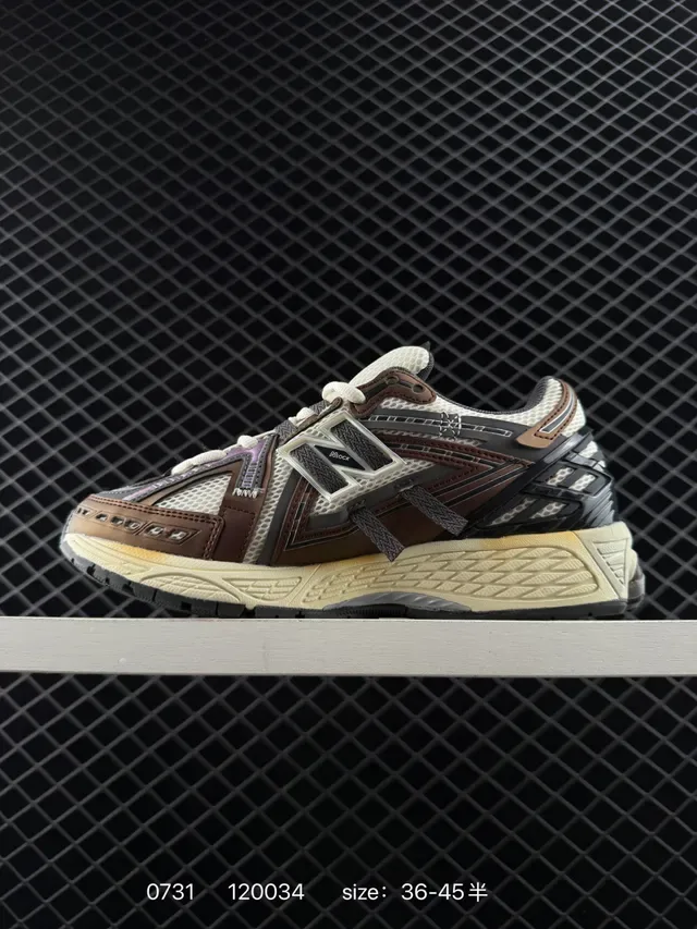 New Balance 906A Beige Marron Violet Sneakers Lifestyle 5