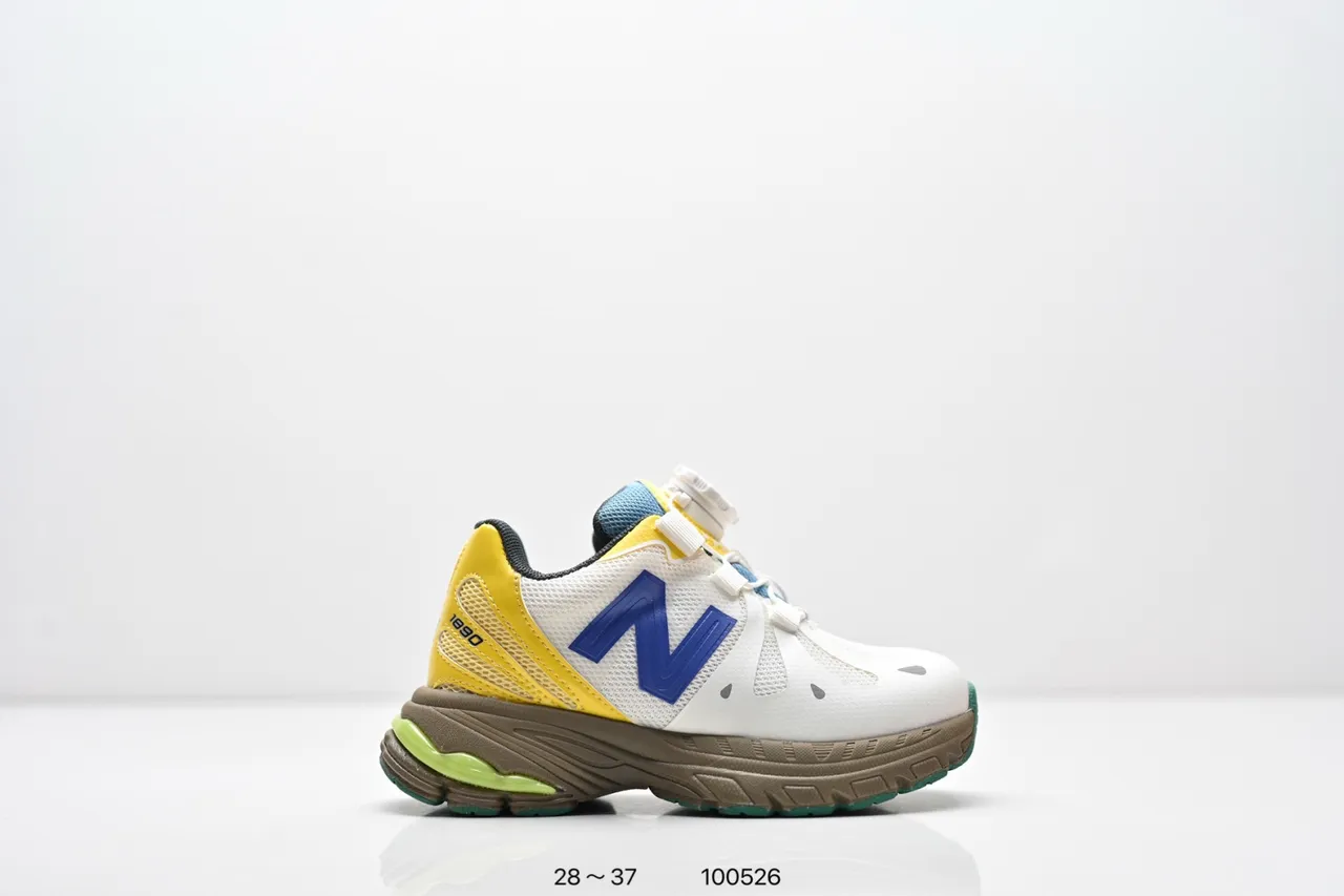 New Balance 990 Blanc Jaune Semelle intermédiaire Maille Et Superpositions Synthétiques Baskets Chunky 3