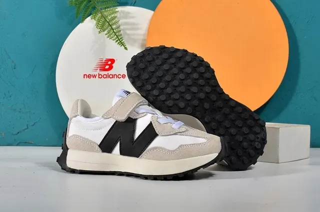 New Balance بيج أسود Retro Runner Velcro حزام أسلوب حياة 6