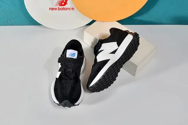 New Balance بيج أسود Retro Runner Velcro حزام أسلوب حياة 14