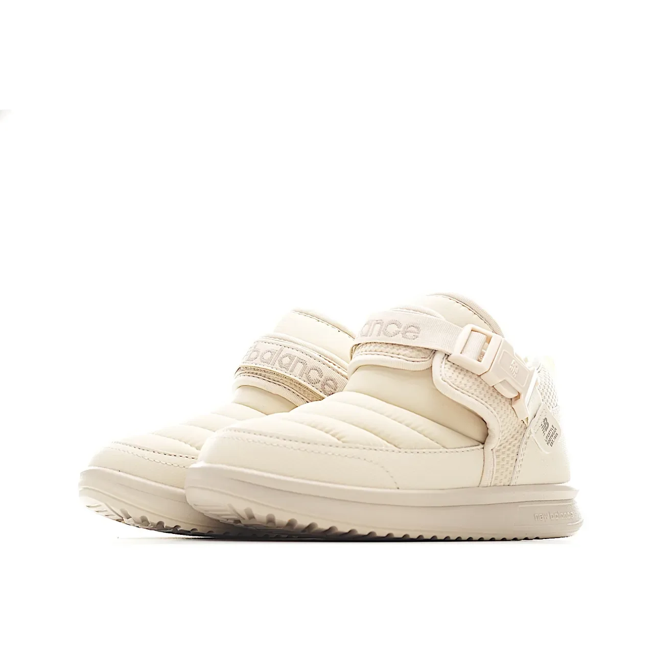 New Balance 米白色 绗缝填充上层 单带扣合闭合 生活方式运动鞋 15