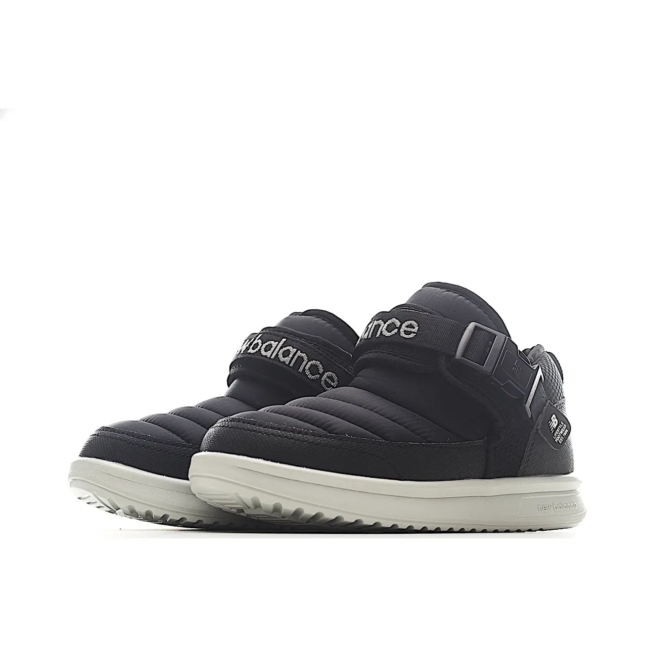 New Balance 米白色 绗缝填充上层 单带扣合闭合 生活方式运动鞋 23