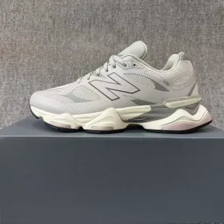 New Balance Gray Pink Multi-Layered Midsole Mesh-and-Synthetic Upper Chunky Sneakers