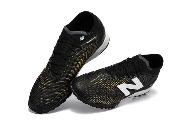 New Balance Tekela Azul Vermelho Baixo Corte Upper Sintético Colar Ajustável para Meia Gramado Artificial Sapatos de Futebol 3
