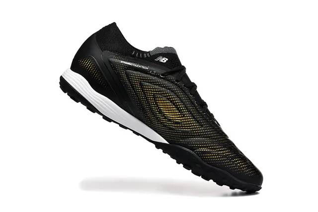 New Balance Tekela Azul Vermelho Baixo Corte Upper Sintético Colar Ajustável para Meia Gramado Artificial Sapatos de Futebol 4