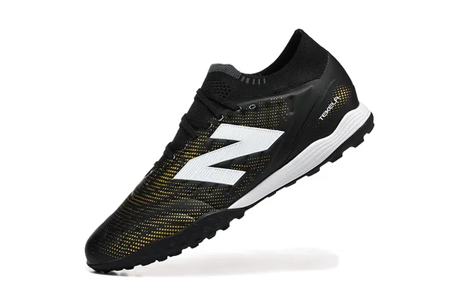 New Balance Tekela Azul Vermelho Baixo Corte Upper Sintético Colar Ajustável para Meia Gramado Artificial Sapatos de Futebol 5