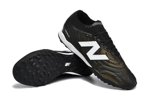 New Balance Tekela Azul Vermelho Baixo Corte Upper Sintético Colar Ajustável para Meia Gramado Artificial Sapatos de Futebol 8