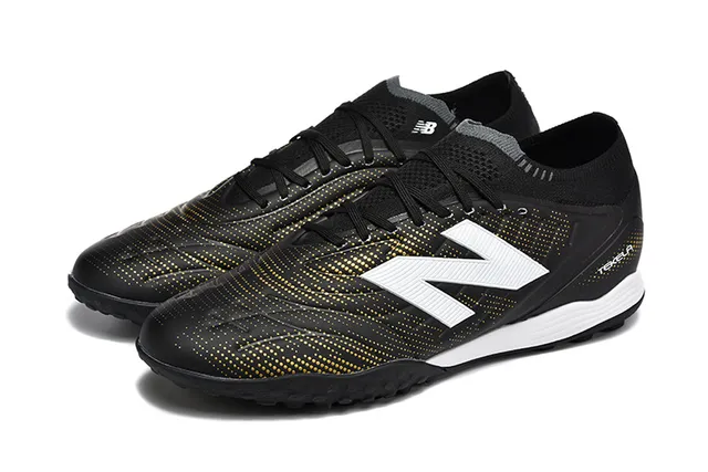 New Balance Tekela Azul Vermelho Baixo Corte Upper Sintético Colar Ajustável para Meia Gramado Artificial Sapatos de Futebol 9
