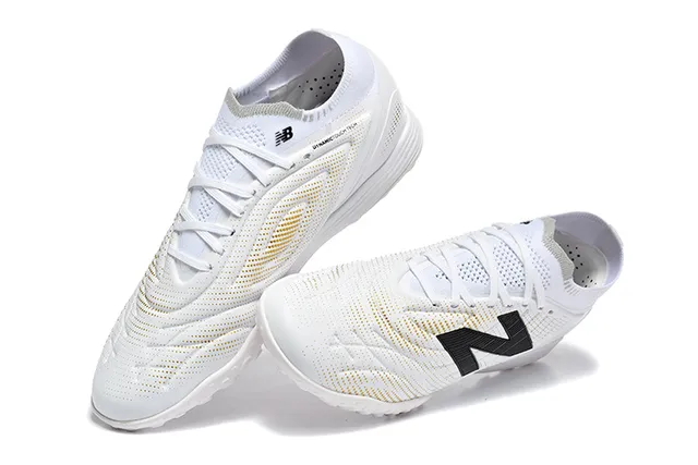 New Balance Tekela Azul Vermelho Baixo Corte Upper Sintético Colar Ajustável para Meia Gramado Artificial Sapatos de Futebol 13