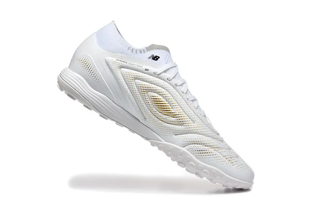 New Balance Tekela Azul Vermelho Baixo Corte Upper Sintético Colar Ajustável para Meia Gramado Artificial Sapatos de Futebol 14