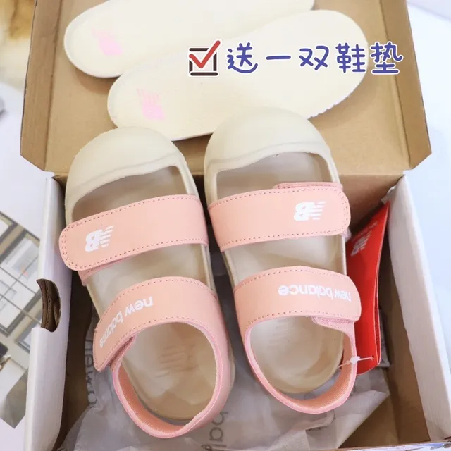 New Balance Sandales à deux sangles avec Velcro pour enfants casual 4