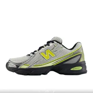 New Balance Blanco Verde Malla y Sintético Parte Superior Construcción de Jaula Encapada Zapatos de correr