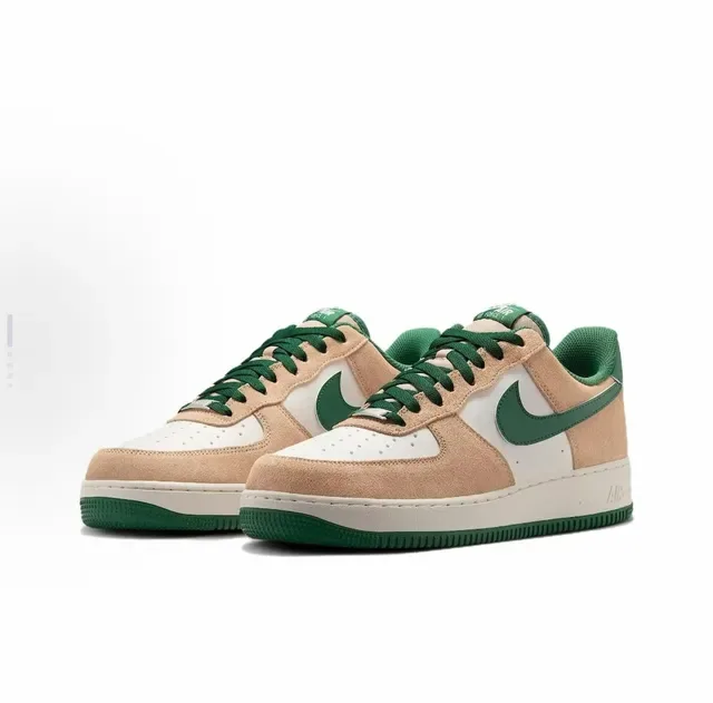 Nike Air Force 1 Beige and Green Lifestyle Sneakers 3
