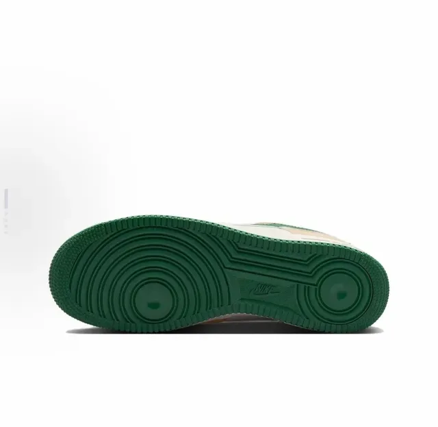 Nike Air Force 1 Beige and Green Lifestyle Sneakers 6