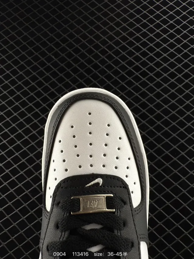 Nike Air Force 1 Black and White Lifestyle Sneakers 3