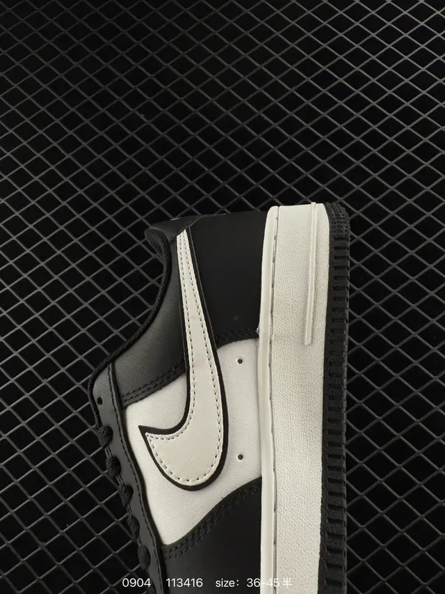 Nike Air Force 1 Black and White Lifestyle Sneakers 4
