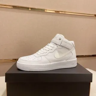 Nike Air Force 1 High All-White Lifestyle Sneakers
