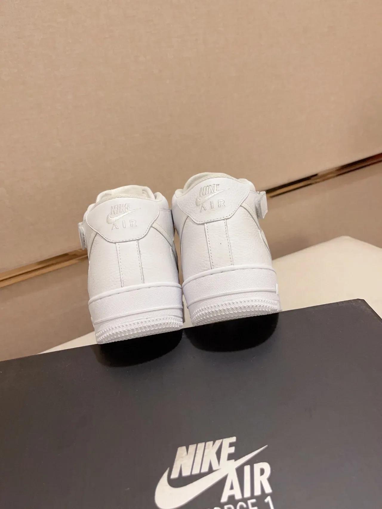 Nike Air Force 1 High All-White Lifestyle Sneakers 2