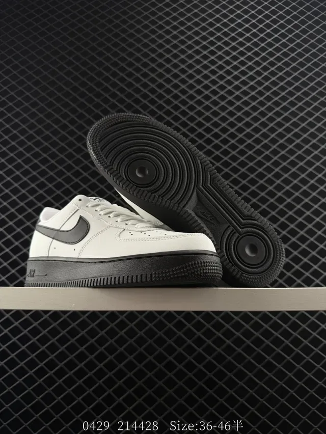 Nike Air Force 1 Low Off-White and Black Lifestyle Sneakers 4