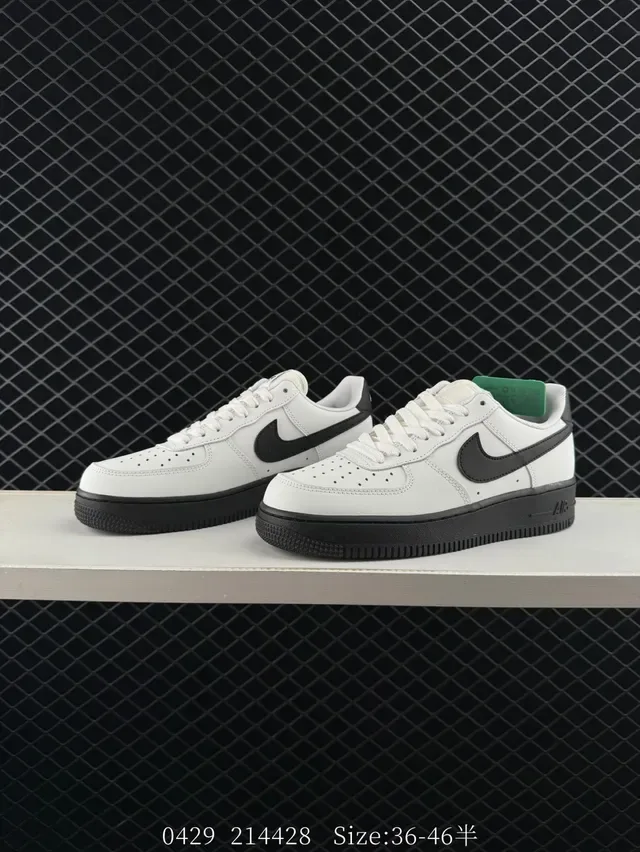 Nike Air Force 1 Low Off-White and Black Lifestyle Sneakers 5
