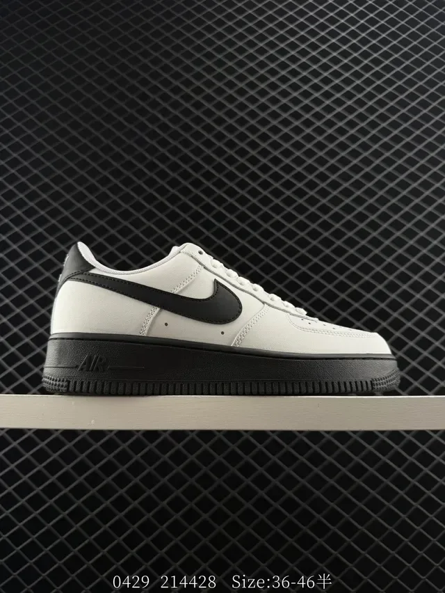 Nike Air Force 1 Low Off-White and Black Lifestyle Sneakers 8