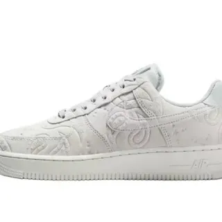 Nike Air Force 1 Monochrome Embossed Paisley Lifestyle Sneakers