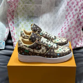 Nike Air Force 1 Monogram Print Multicolor Lifestyle Sneakers