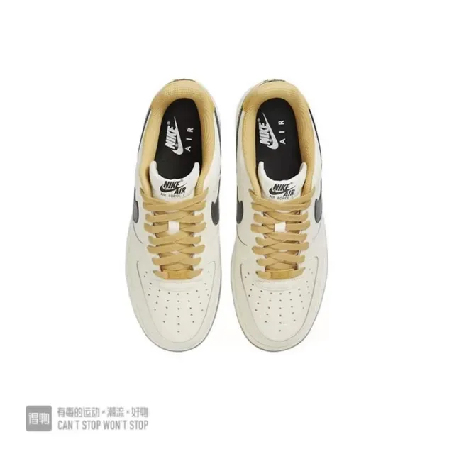 Nike Air Force 1 Off-White Black Mustard Lifestyle Sneakers 4