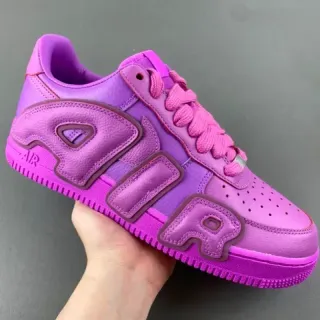 Nike Air Force 1 Purple 3D AIR Lettering Lifestyle Sneakers
