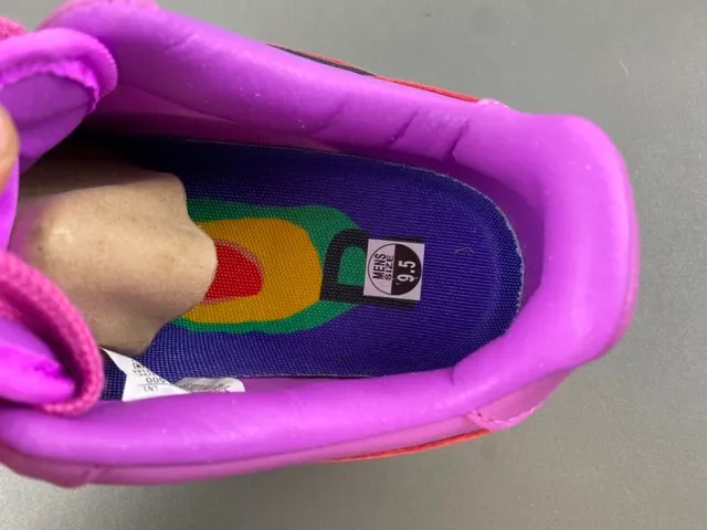 Nike Air Force 1 Purple 3D AIR Lettering Lifestyle Sneakers 7