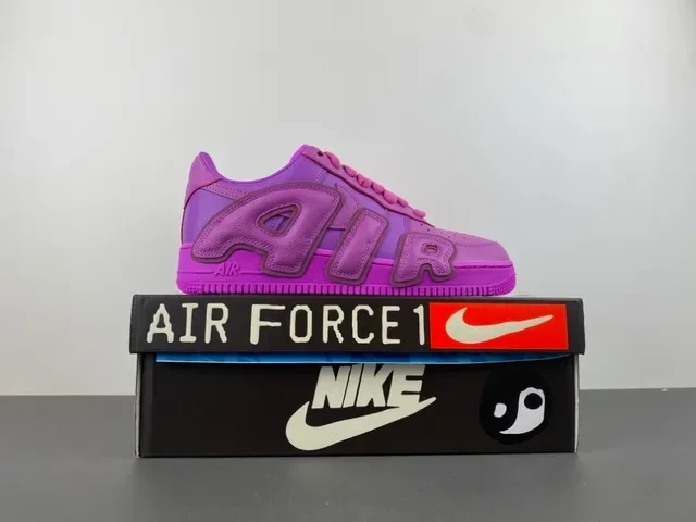 Nike Air Force 1 Purple 3D AIR Lettering Lifestyle Sneakers 15