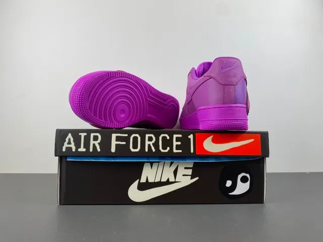 Nike Air Force 1 Purple 3D AIR Lettering Lifestyle Sneakers 16