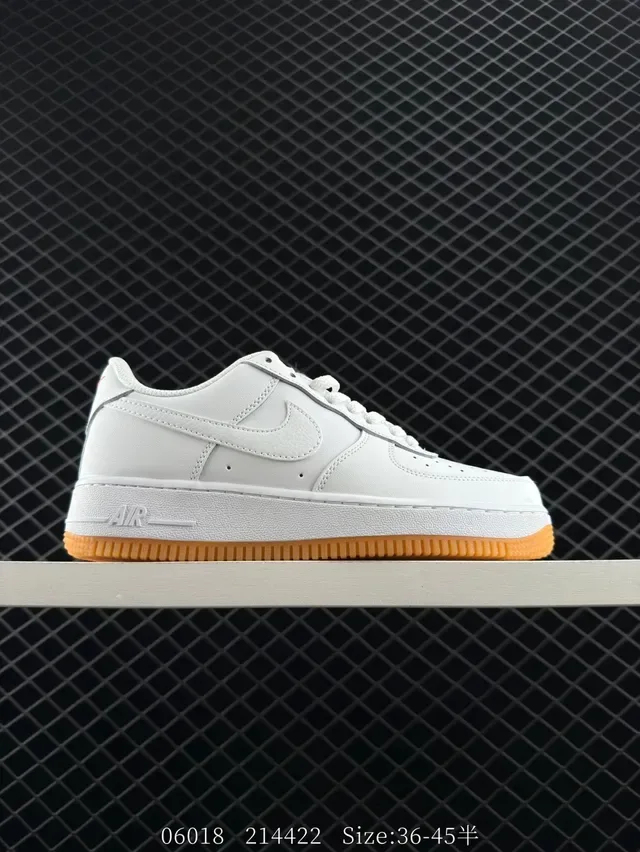Nike Air Force 1 White Gum Lifestyle Sneakers 5