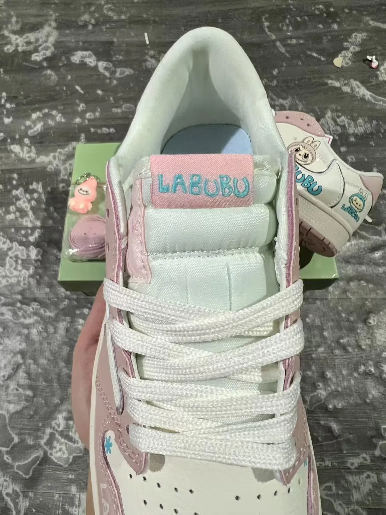 Nike Air Jordan 1 LABUBU Custom Pastel Lifestyle Sneakers 4