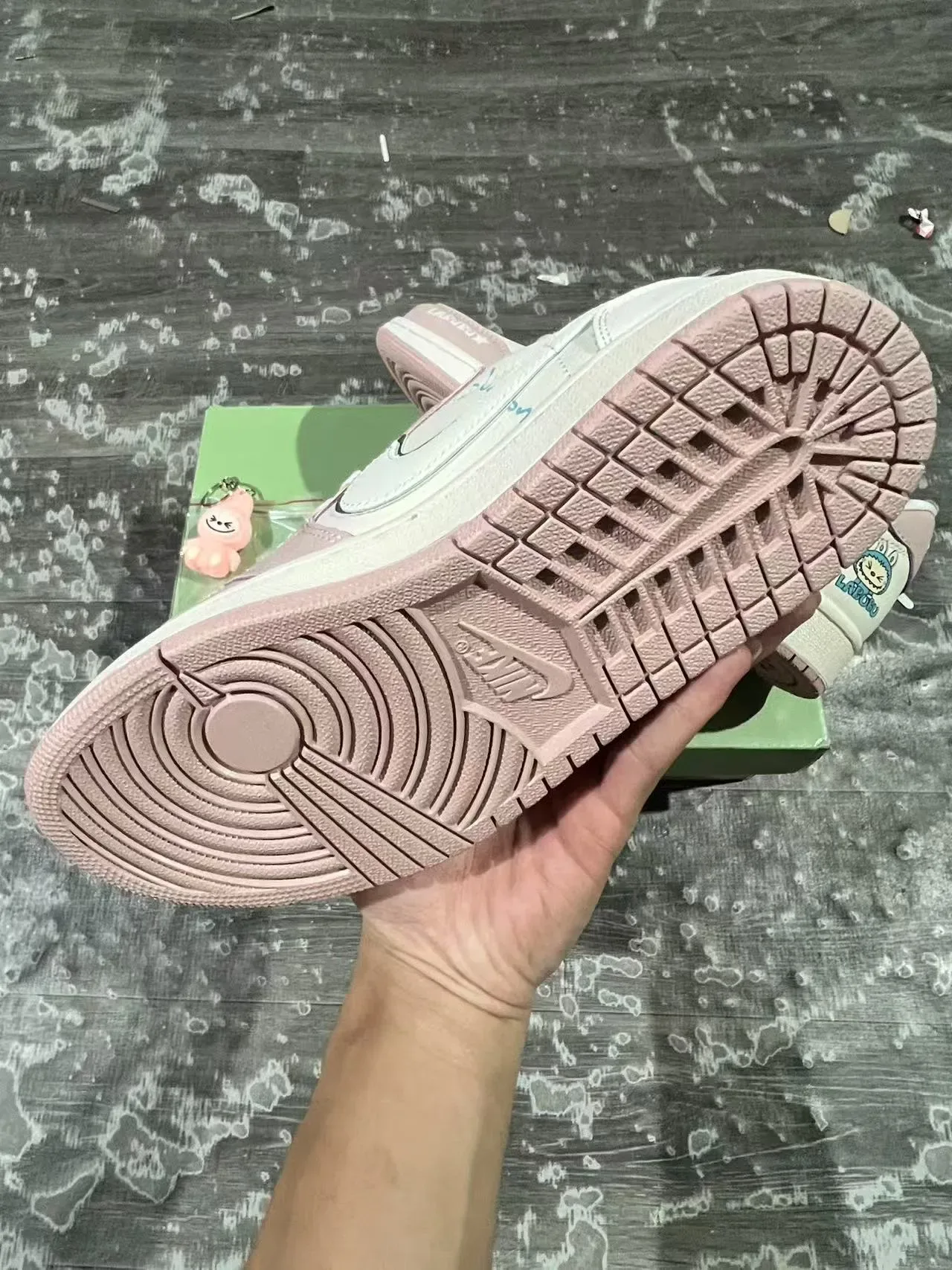 Nike Air Jordan 1 LABUBU Custom Pastel Lifestyle Sneakers 6