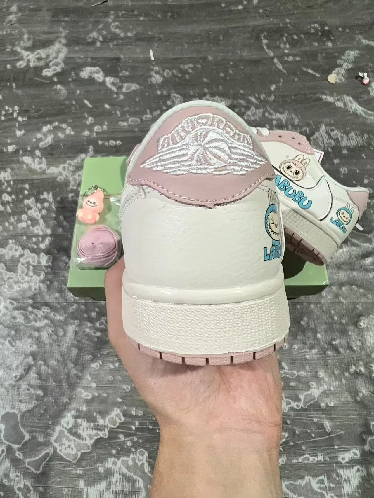 Nike Air Jordan 1 LABUBU Custom Pastel Lifestyle Sneakers 8